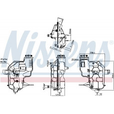 Vaso di espansione. raffreddamento Serbatoio di espansione del liquido di raffreddamento con tappo con sensore di livello adatto. LAND ROVER DISCOVERY III DISCOVERY IV RANGE R LAND ROVER RANGE ROVER SPORT (L320), Crossover, 02.2005 - 03.2013 Nissens 99618