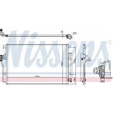 Condensor. koude airconditioning MERCEDES SPRINTER 06 - MERCEDES-BENZ SPRINTER 4,6-t (906), Van, 06.2006 - Nissens 94917