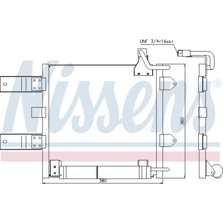 Condenseur. climatisation Seat Arosa refroidisseur 97 - 1.4 TDI Diesel MA - C A - A VW LUPO (6X1, 6E1), Berline, 09.1998 - 07.2005 Nissens 94446