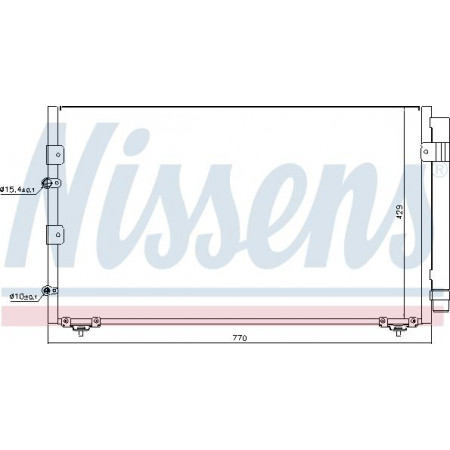 Condensor. airconditioning luchtkoeler Toyota Previa 2.4 16V TOYOTA PREVIA II (_R3_), Van, 02.2000 - 02.2006 Nissens 94608
