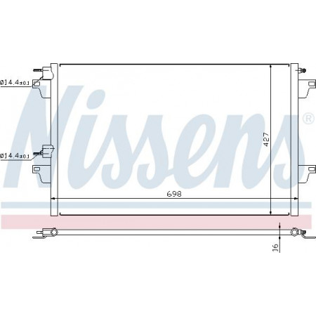 Condensor. koelere airconditioning KR gemiddeld 15,5 mm. Renault Espace-02 RENAULT ESPACE IV (JK0/1_), Bestelwagen, 11.2002 - Nissens 94627