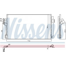 Condensador. ar condicionado MERCEDES VITO refrigerador de ar em 639 03 - 3.2 V6 Benz. M A - C - - A - A MERCEDES-BENZ VITO (W639), Ônibus, 09.2003 - Nissens 94674