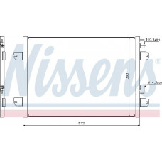 Condenser. cooler air conditioning DACIA LOGAN 04 - 15 dCi DM RENAULT MEGANE 95 - 1.4 i 16V M 1.9 dCi DM - A 1.8 16V and RENAULT MEGANE I (BA0/1_), Hatchback, 08.1995 - 12.2004 Nissens 94673