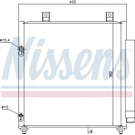 Condensador. ar condicionado condensador AC com secador MITSUBISHI MIRAGE - SPACE STAR VI MIRAGE VI 1.0-1.2 05.12- MITSUBISHI MIRAGE (A1_A), Sedan, 07.2013 - Nissens 940447