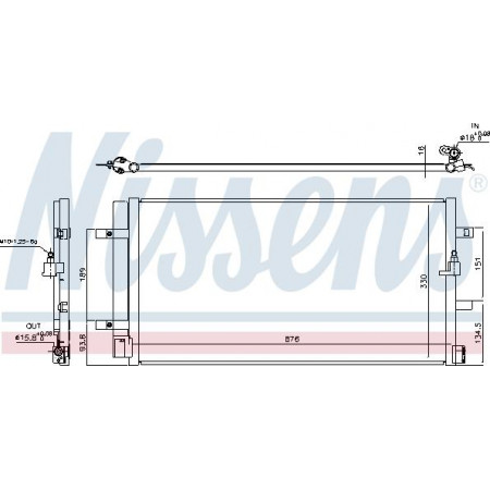 Condensatore. aria condizionata Condensatore aria condizionata con essiccatore AUDI A4 ALLROAD B8 A4 B8 A5 A6 ALLROAD C7 A6 C7 A7 Q5 PORSCHE MACAN 1.8- AUDI A6/S6 IV (4G2, 4GC, C7), Berlina, 11.2010 - 09.2018 Nissens 940453