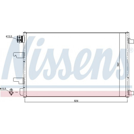 Condensatore. Condensatore aria condizionata NISSAN QASHQAI I 1.6D 10.11-04.14 NISSAN QASHQAI / QASHQAI +2 I (J10, NJ10, JJ10E), Crossover, 12.2006 - 04.2014 Nissens 940402
