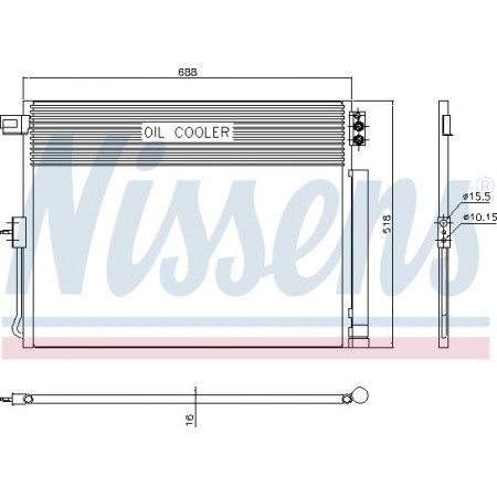 Kondensator. Klimaanlage, Klimaanlage, Kondensator mit Trockner, DODGE DURANGO, JEEP GRAND CHEROKEE GRAND CHEROKEE IV 3.0D-6.4 11.10- JEEP GRAND CHEROKEE IV (WK, WK2), Crossover, 06.2010 – Nissens 940411