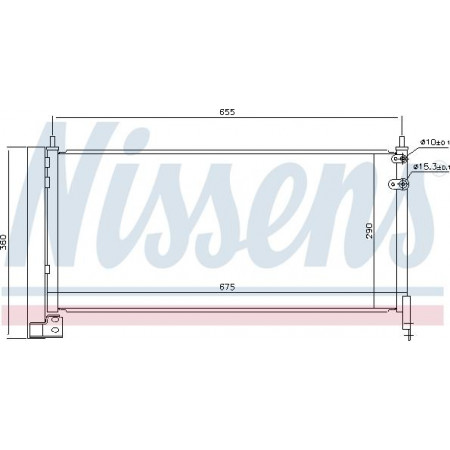 Condensatore. aria condizionata Condensatore A-C con essiccatore TOYOTA AURIS 1.8H 10.12-12.18 TOYOTA AURIS (_E18_), Turismo, 07.2013 - 12.2018 Nissens 940487