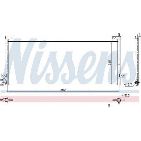 Condensator. climatizare Condensator A-C 852x325x16 RVI C K T VOLVO FH FH II FH III FH16 FH16 II FH16 III 01.03- RENAULT TRUCKS C, 01.2013 - Nissens 940429