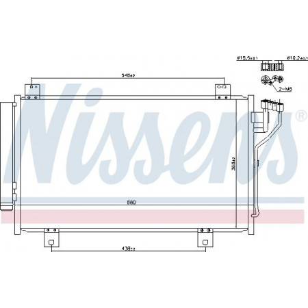 Condensador. Condensador de aire acondicionado A-C con secador MAZDA 3 3-HATCHBACK 6 6-KOMBI 1.5-2.5 12.12- MAZDA 3 (BM), Hatchback Van, 04.2015 - 05.2016 Nissens 940471