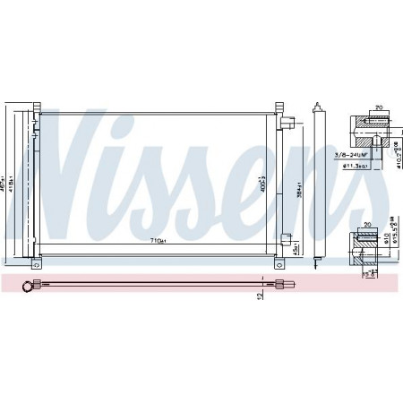 Condensatore. aria condizionata Condensatore climatizzatore con essiccatore NISSAN X-TRAIL III RENAULT KOLEOS II 2.0-2.5 09.14- NISSAN X-TRAIL (T32_), Crossover, 10.2013 - Nissens 940548