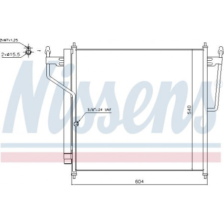 Condensador. Aire acondicionado Condensador A-C con secador INFINITI QX56 NISSAN TITAN 5.6-5.6ALK 09.03- NISSAN TITAN (A60), Ridica, 10.2003 - Nissens 940503