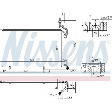 Condensatore, climatizzatore FORD FIESTA VI (JA8), Van, 08.2008 - Nissens 940515