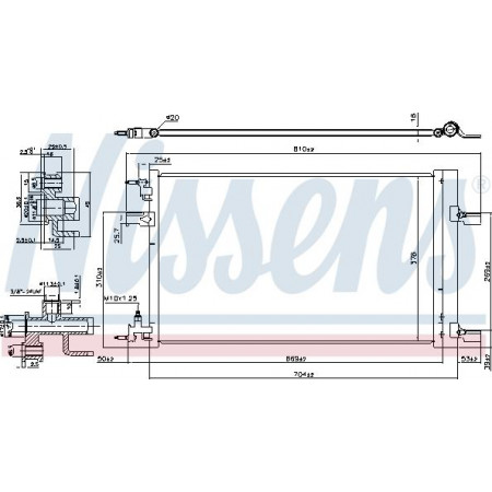 Condensator. climatizare A-C condenser with dryer OPEL INSIGNIA A INSIGNIA A COUNTRY 2.0 07.11-03.17 OPEL INSIGNIA A (G09), Hatchback, 07.2008 - 03.2017 Nissens 940533