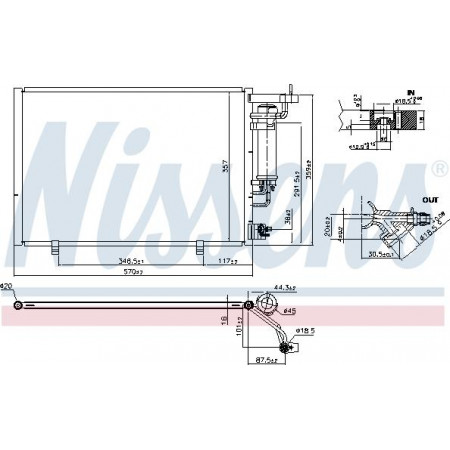 Condensor. airconditioning airco condensor met droger FORD ECOSPORT 1.5-1.6 08.12- FORD ECOSPORT II (JK8), Crossover, 09.2011 - Nissens 940524