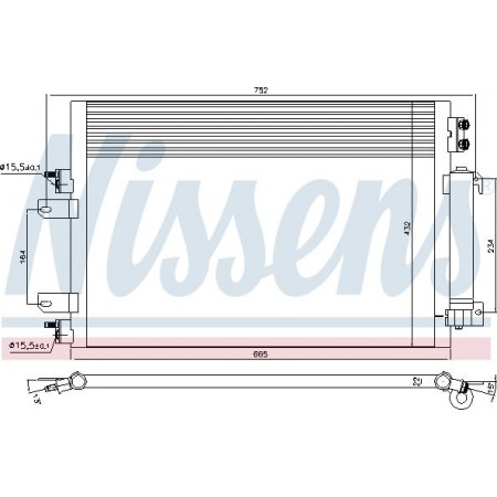 Condensatore. aria condizionata Condensatore A-C con essiccatore DODGE CALIBRE JEEP COMPASS PATRIOT 2.0-2.4-2.4LPG 06.06- JEEP PATRIOT (MK74), Crossover, 02.2007 - 12.2017 Nissens 940570