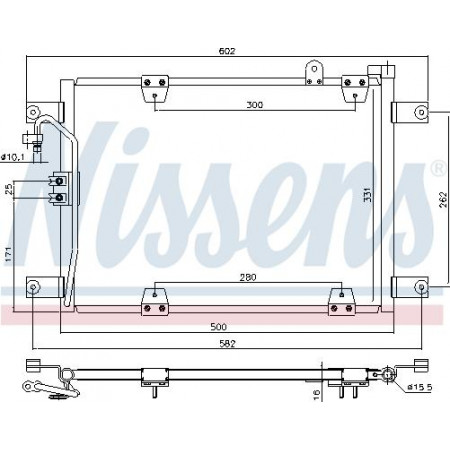 Condensador. O condensador AC do ar condicionado se encaixa. SUZUKI GRAND VITARA I 2.0-2.0D-2.5 03.98-07.03 SUZUKI GRAND VITARA I (FT, HT), Crossover, 03.1998 - 08.2006 Nissens 940578