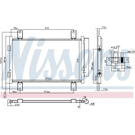 Condensatore aria condizionata FIAT DUCATO (244_), Autobus, 04.2002 - Nissens 940635