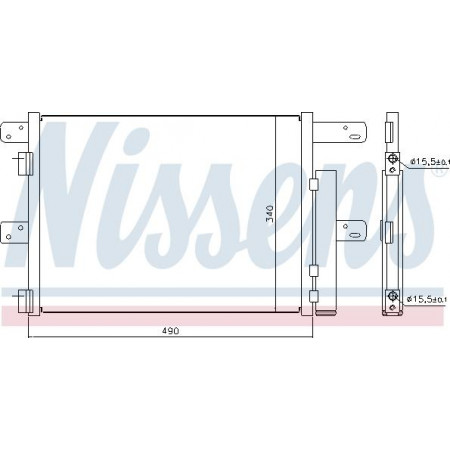Condensor. airconditioning Condensor A-C 490x340x18 IVECO EUROCARGO I-III EUROCARGO IV EUROCARGO V MAGIRUS 09.00- IVECO Euro I-III (EUROCARGO / ZCFA), Cargo, 01.1991 - 09.2015 Nissens 940096