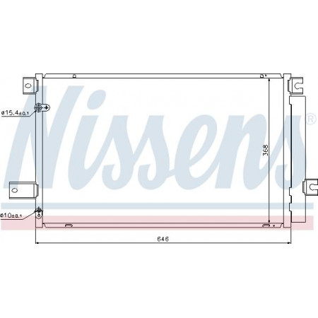 Condensator. climatizare racitor de aer Toyota Avensis T25 - 2.2 D-CAT 150KM-177KM TOYOTA AVENSIS II (_T25_), Sedan, 04.2003 - 11.2008 Nissens 940022