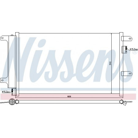 Condensor. airconditioning A-C condensor met droger IVECO DAILY III DAILY IV 2.3D-3.0D 07.99-08.11 IVECO DAILY IV (ZCFC), Draagframe, 05.2006 - 03.2012 Nissens 940141