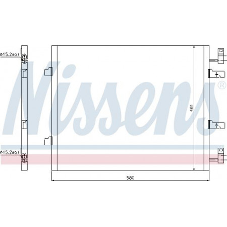 Condensator. climatizare racitor de aer Opel Vivaro 2.0 CDTI-01 - Nissan Primastar 2.0 dCi-02 versiunea cu un evaporator fata nu OPEL VIVARO A (X83), Van, 08.2001 - Nissens 940147