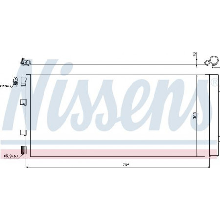 Kondensator. Klimaanlage A-C-Kondensator mit Trockner NISSAN NV400 OPEL MOVANO B RENAULT MASTER III 2.3D-Electric 02.10- OPEL MOVANO B (X62), Van, 05.2010 - Nissens 940158