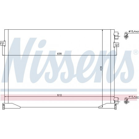 Condensator. climatizare racitor de aer Opel Vivaro 2.0 CDTI-01 - Nissan Primastar 2.0 dCi-02 versiunea cu doua evaporatoare fat RENAULT TRAFIC II (JL), Autobuz, 03.2001 - Nissens 940109