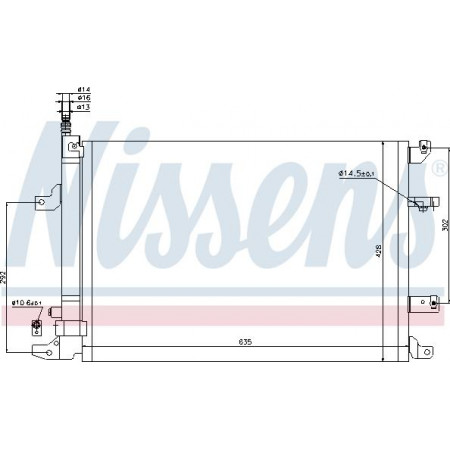 Condensador. aire acondicionado frio VOLVO S60-S80-V70 05 - VOLVO XC70 CROSS COUNTRY (295), Turismo, 10.1997 - 10.2007 Nissens 940103