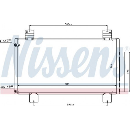 Condensor, airconditioning HONDA ACCORD VIII (CW), Touring, 07.2008 - Nissens 940113