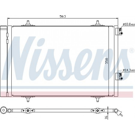 Condensator, climatizare PEUGEOT 508 SW (8E_), Estate Van, 11.2011 - Nissens 940189