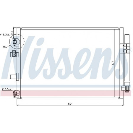 Condensador. Condensador de aire acondicionado A-C con secador FORD C-MAX II GRAND C-MAX 1.6D 12.10-06.19 FORD GRAND C-MAX (DXA/CB7, DXA/CEU), Dubita, 12.2010 - Nissens 940182