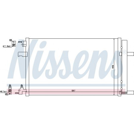 Condensor. airconditioning Opel Astra J koelere lucht diesel 1.7 CDTI 2.0 CDTI-09 - Chevrolet Cruze 2.0 CDI 09 - OPEL ASTRA J (P10), Estate Van, 09.2009 - 10.2015 Nissens 940135