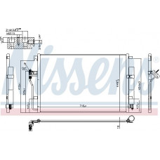 Condensatore. aria condizionata Condensatore A-C con essiccatore MERCEDES SPRINTER 35-T B906 SPRINTER 35-T B907 SPRINTER 35-T B907 B910 S MERCEDES-BENZ SPRINTER 4,6-t (906), Telaio di supporto, 06.2006 - Nissens 940826