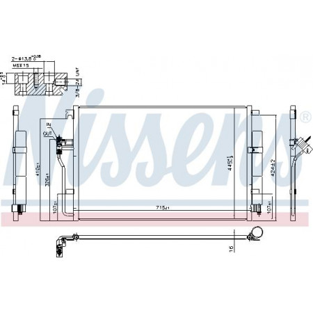 Condenseur. condensateur de climatisation avec sécheur MERCEDES SPRINTER 35-T B906 SPRINTER 35-T B907 SPRINTER 35-T B907 B910 S MERCEDES-BENZ SPRINTER 5-t (907), Châssis support, 02.2018 - Nissens 940826