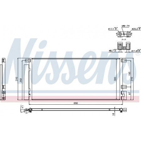 Condensador, ar condicionado OPEL MOKKA / MOKKA X (J13), Crossover, 06.2012 - Nissens 940388