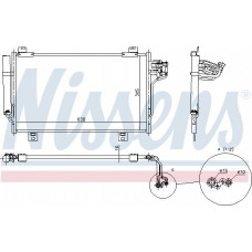 Kondensator. Klimaanlage A-C-Kondensator mit Trockner MAZDA 3 6 6-KOMBI 1.5D-2.2D 08.12- MAZDA 6 (GJ, GL), Limousine, 12.2012 - Nissens 940387