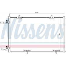 Condensador. Aire acondicionado Condensador A-C con secador CITROEN C-ELYSEE PEUGEOT 301 1.2-1.6LPG 11.12- PEUGEOT 301 (D), Sedan, 11.2012 - Nissens 940333