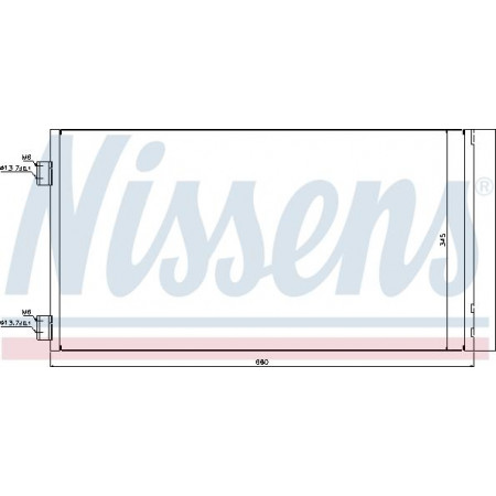 Condensator. climatizare A-C condenser with dryer MINI R56 R57 R58 R59 CLUBMAN R55 CLUBVAN R55 COUNTRYMAN R60 1.6-1.6D-2.0 MINI Countryman I (R60), Crossover, 08.2010 - 10.2016 Nissens 940204