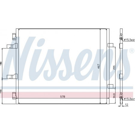 Condensator. climatizare A-C condenser aluminium OPEL VIVARO A RENAULT TRAFIC II 2.0D 01.06- VAUXHALL VIVARO A (X83), Autobuz, 08.2001 - 07.2014 Nissens 940201