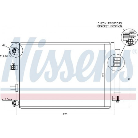 Condensador. Condensador de aire acondicionado A-C con secador FORD C-MAX II FOCUS III FOCUS III-KOMBI GRAND C-MAX 1.0-1.6D 07.10- FORD C-MAX II (DXA/CB7, DXA/CEU), Dubita, 04.2010 - Nissens 940222