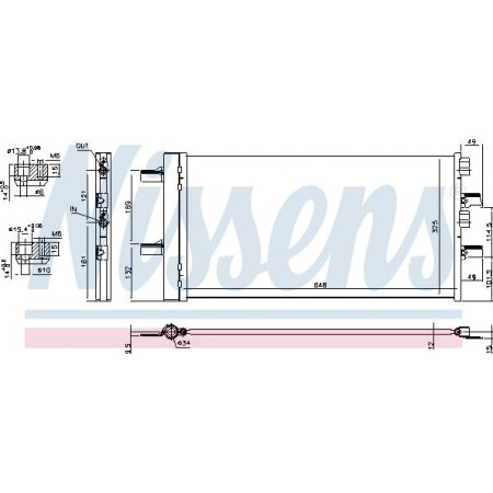 Condensatore. aria condizionata Condensatore climatizzatore con essiccatore BMW 1 F40 2 F45 2 GRAN COUPE F44 2 GRAN TOURER F46 2 GRAN TOURER VAN F46 BMW 2 Active Tourer (F45), Dubita, 11.2013 - Nissens 940741