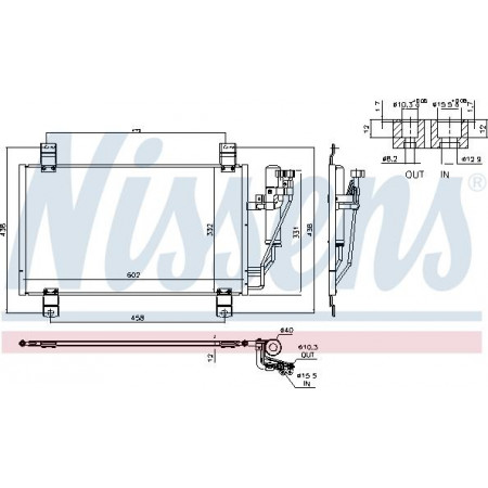 Condensor, airconditioning MAZDA 2 (DL, DJ), Hatchback, 08.2014 - Nissens 940725
