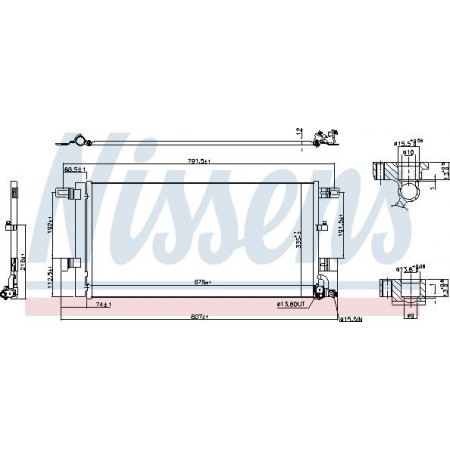 Condensatore. Condensatore aria condizionata con essiccatore AUDI A4 ALLROAD B9 A4 B9 A5 A6 ALLROAD C8 A6 C8 A7 2.0-4.0H 05.15- AUDI A5/S5 II (F5A, F5F), Sportback, 06.2016 - Nissens 941076