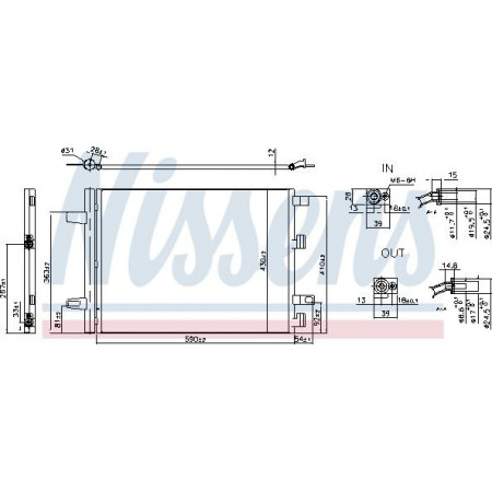 Condensator. climatizare A-C condenser with dryer DS DS 7 MERCEDES A V177 A W177 B SPORTS TOURER W247 CLA C118 CLA SHOOTIN MERCEDES-BENZ CLA (C118), 03.2019 - Nissens 941194