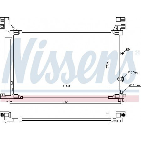 Kondensator. Klimaanlage A-C-Kondensator mit Trockner LEXUS GS RC 2.0 08.15- LEXUS GS IV (_L1_), Limousine, 09.2011 - Nissens 941165