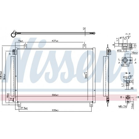 Condensator, climatizare SUZUKI BALENO (FW, EW), Hatchback, 02.2016 - Nissens 941106