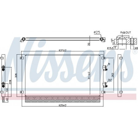 Condensator, climatizare Nissens 941294
