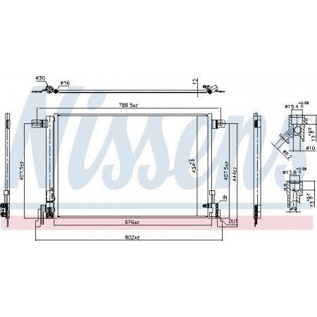 Condensator. climatizare A-C condenser with dryer PORSCHE CAYENNE 2.9-4.0H 05.17- PORSCHE CAYENNE (9YB), Compartiment, 01.2019 - Nissens 941209