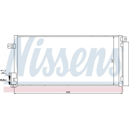 Condensator. climatizare radiator Klim. FIAT PUNTO III 05 -. 1.3 MJTD DM - - 1.9 JTD DM - - FIAT BRAVO 07 - 1.4 i 16V Turbo M FIAT GRANDE PUNTO (199_), Hatchback, 06.2005 - Nissens 94899